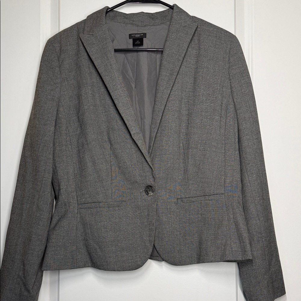 Ann Taylor Petite Gray Women's Blazer